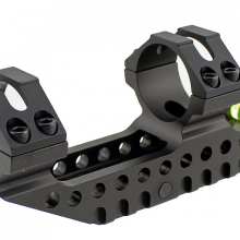 Dual Ring Cantilever Heavy Duty Scope Mount with Bubble Level altview