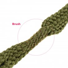 Brass Bore Snake showing fabric detail