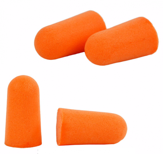 10 Pairs of Soft Orange Foam Ear Plugs