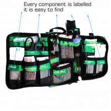 BearHoHo Handy First Aid Kit Bag 165-Piece color coded