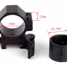 Low Profile Quick Release Scope Mount Ring with adapter