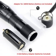 Portable LED Flashlight Zoomable parts